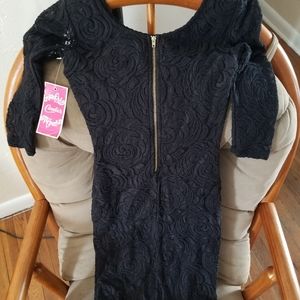 Candys black longsleeve dress